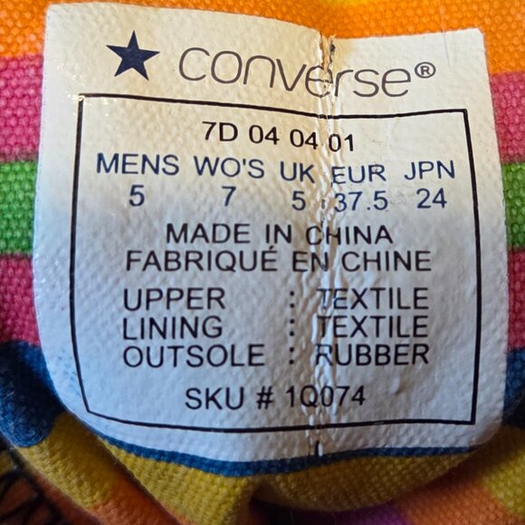 Vintage GUC Converse Extra High-top Punk Size 7 *Spring Clearance* - Picture 6 of 6